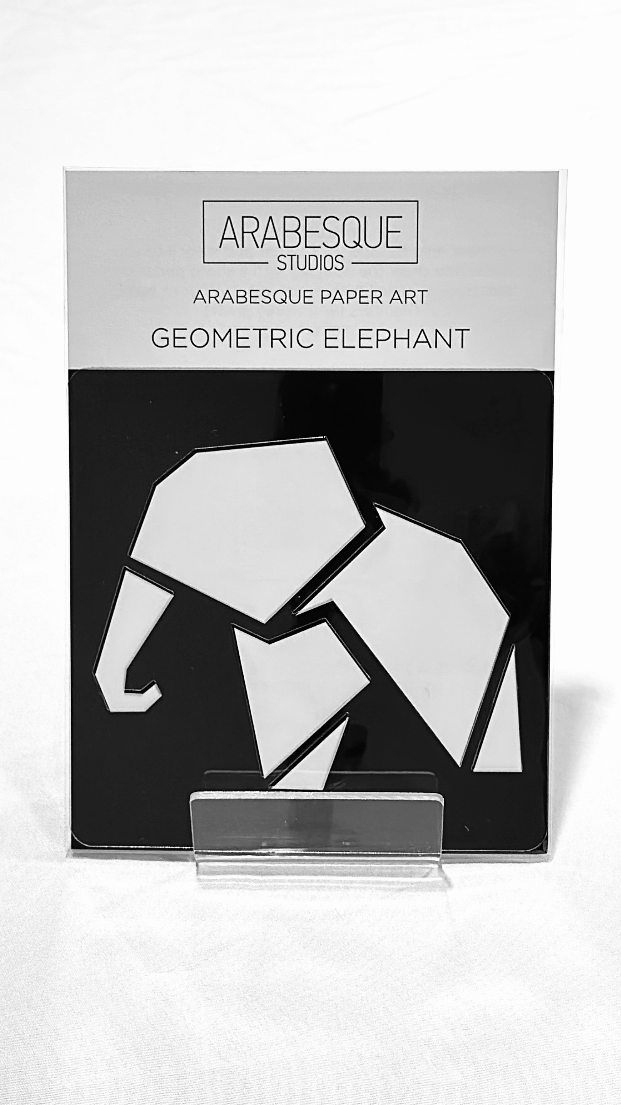 Geometric Elephant Stencil